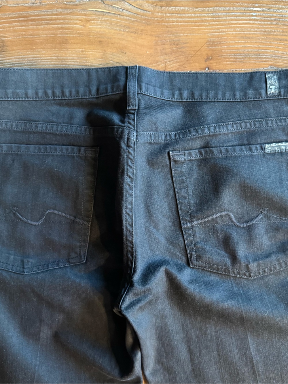 7 For All Mankind Bootcut Jeans Women Black Size 32 - Picture 5 of 7